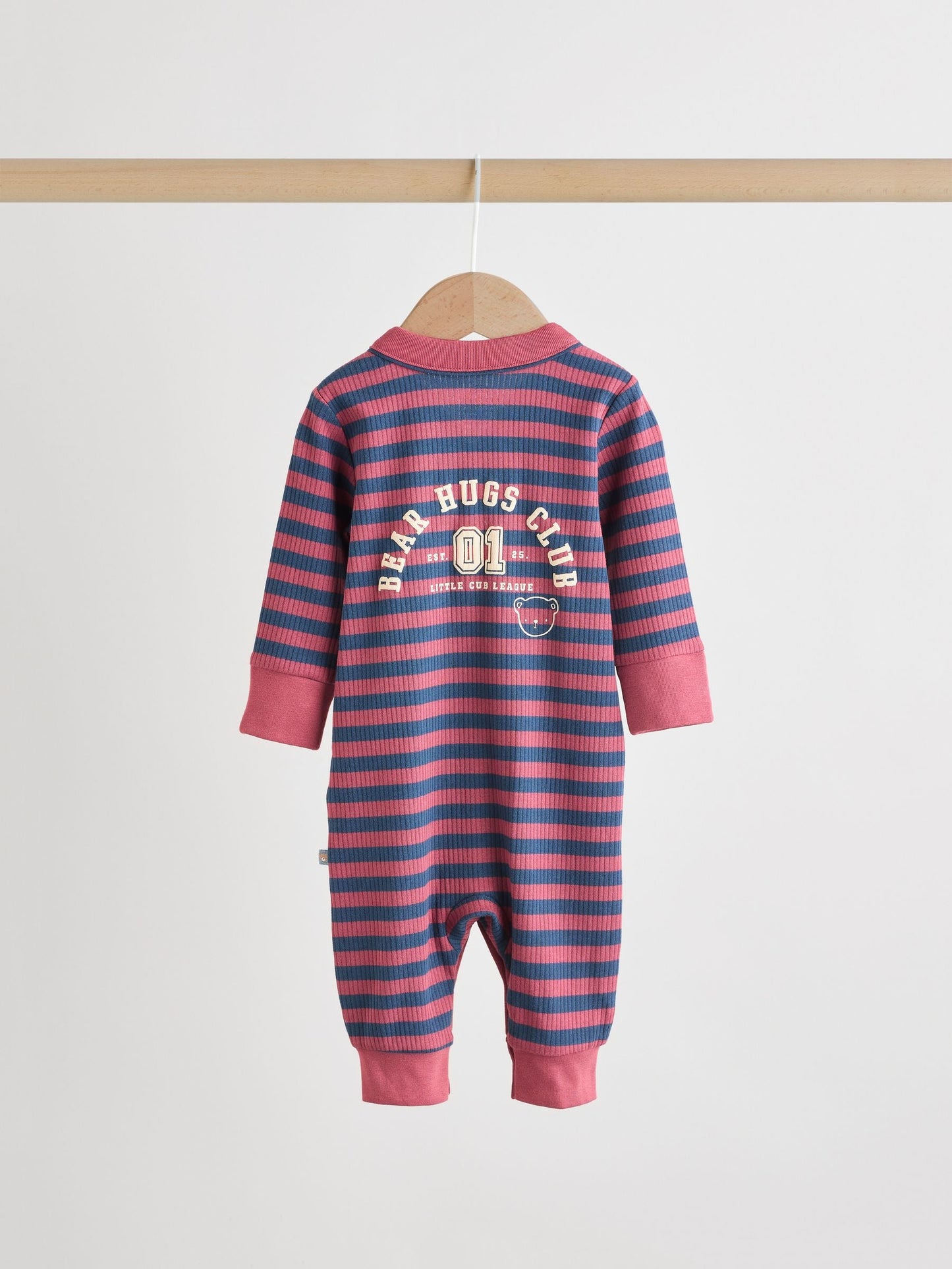 Burgundy Red Baby Sleepsuits 3 Pack (0mths-3yrs)