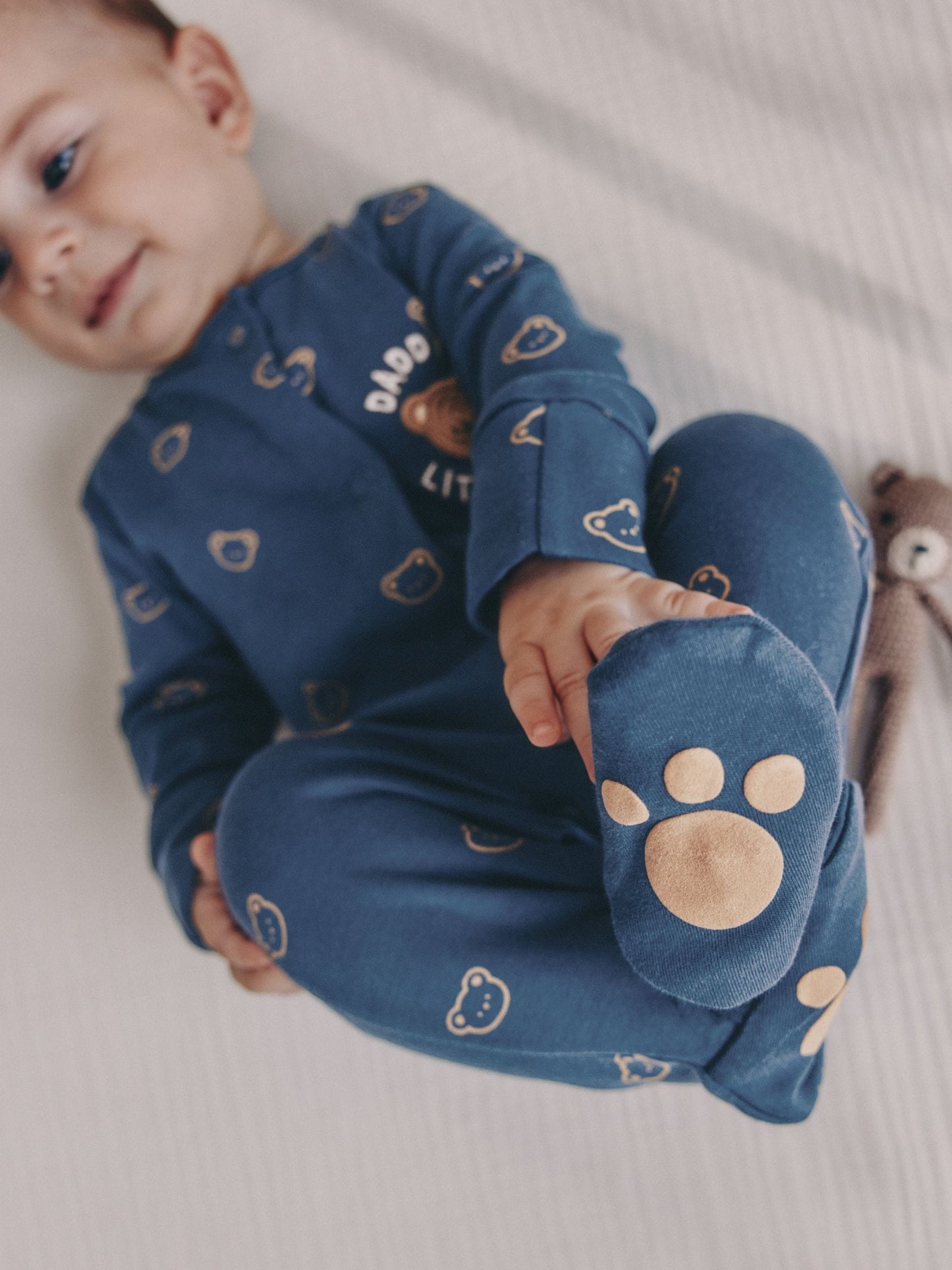 Navy Daddys Little Cub Baby Family Sleepsuit (0-2yrs) image 5