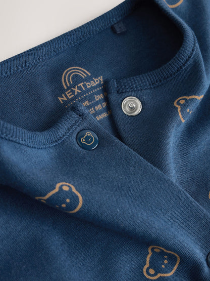 Navy Daddys Little Cub Baby Family Sleepsuit (0-2yrs)