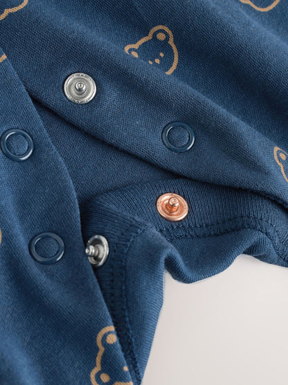 Navy Daddys Little Cub Baby Family Sleepsuit (0-2yrs)