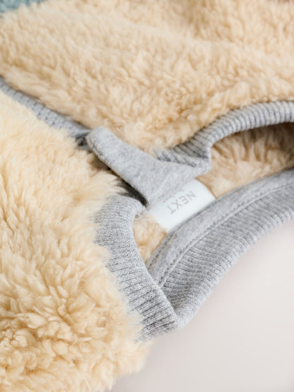 Minerals Colour Blocked Fleece Sleepsuit