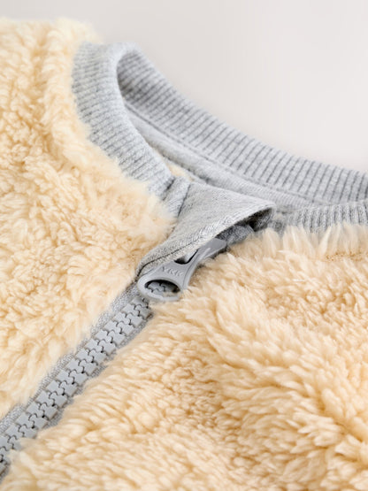 Minerals Colour Blocked Fleece Sleepsuit