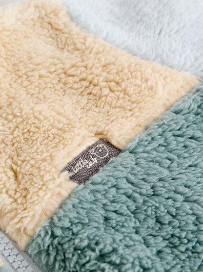 Minerals Colour Blocked Fleece Sleepsuit