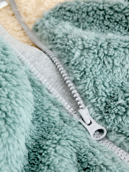 Minerals Colour Blocked Fleece Sleepsuit