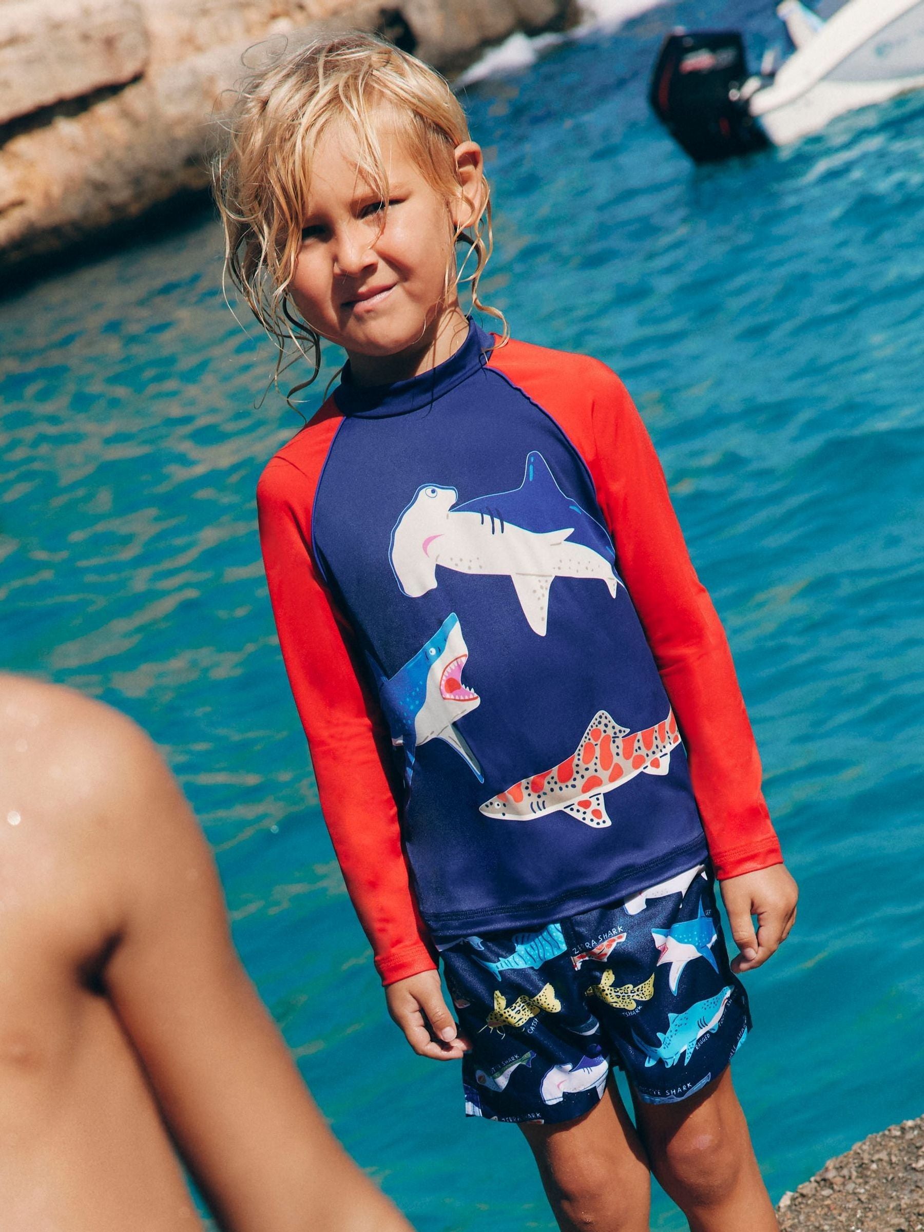 Dsiney Kidz - Boden Blue Sun Safe Fun Rash Vest image 1