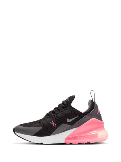 Nike Black/Pink White Youth Air Max 270 Trainers image 2
