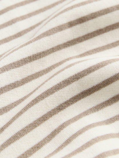 Striped Teddy Bear Relaxed Sweat Dress (3mths-7yrs)