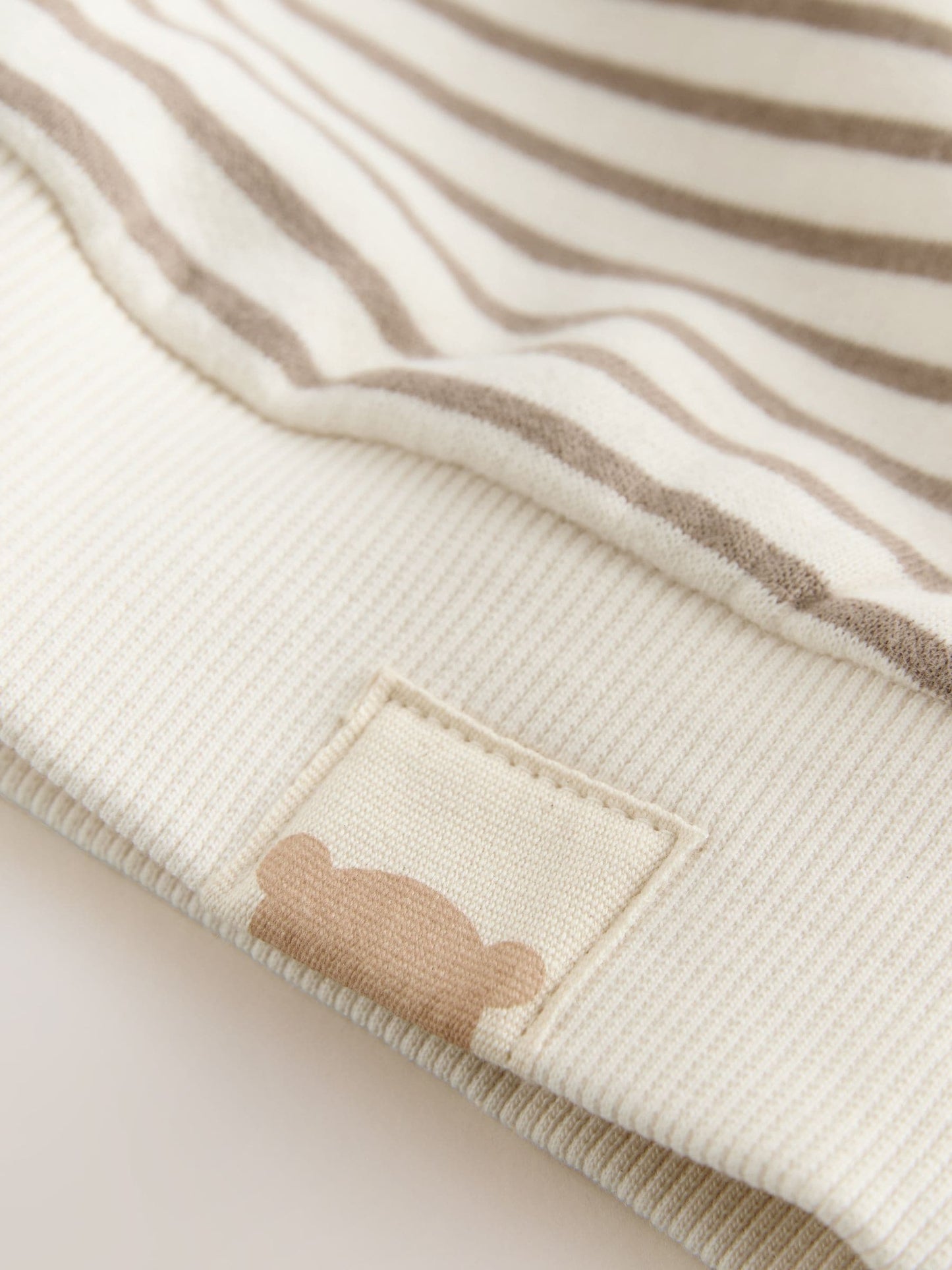 Striped Teddy Bear Relaxed Sweat Dress (3mths-7yrs)