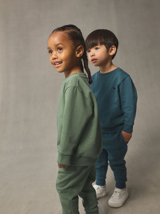 Blue/Green Sweatshirt and Joggers Set 2 Pack (3mths-7yrs) image 3