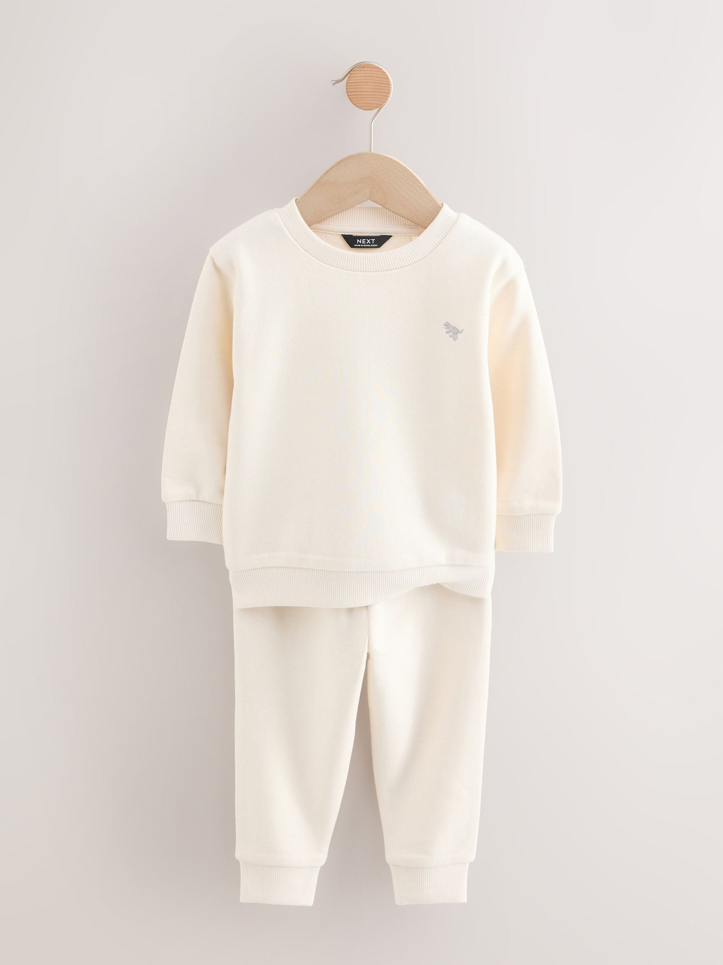 Off White/Cement Sweatshirt and Joggers Set 2 Pack (3mths-7yrs) image 6