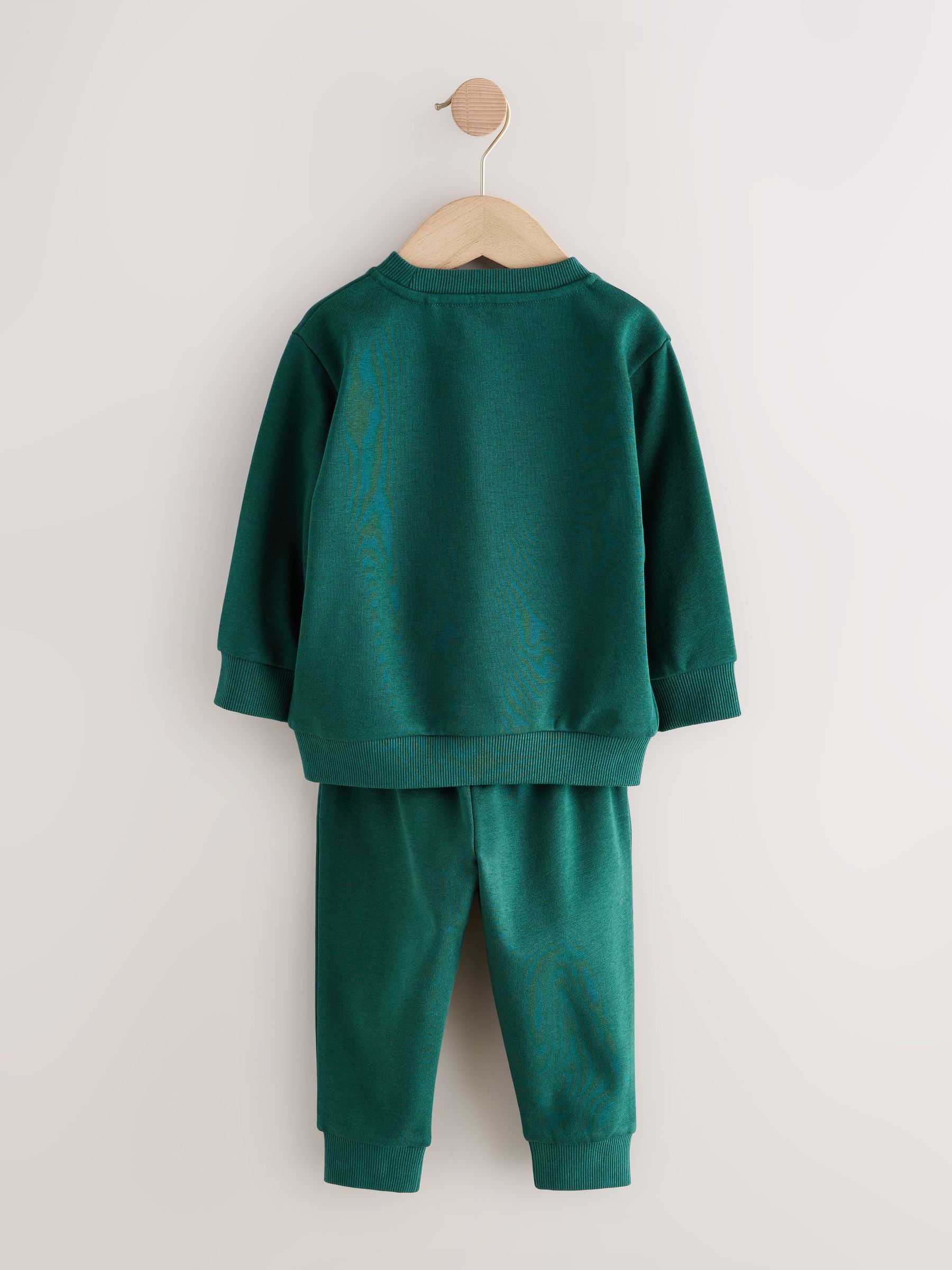 Charcoal Grey/Green Sweatshirt and Joggers Set 2 Pack (3mths-7yrs) image 6