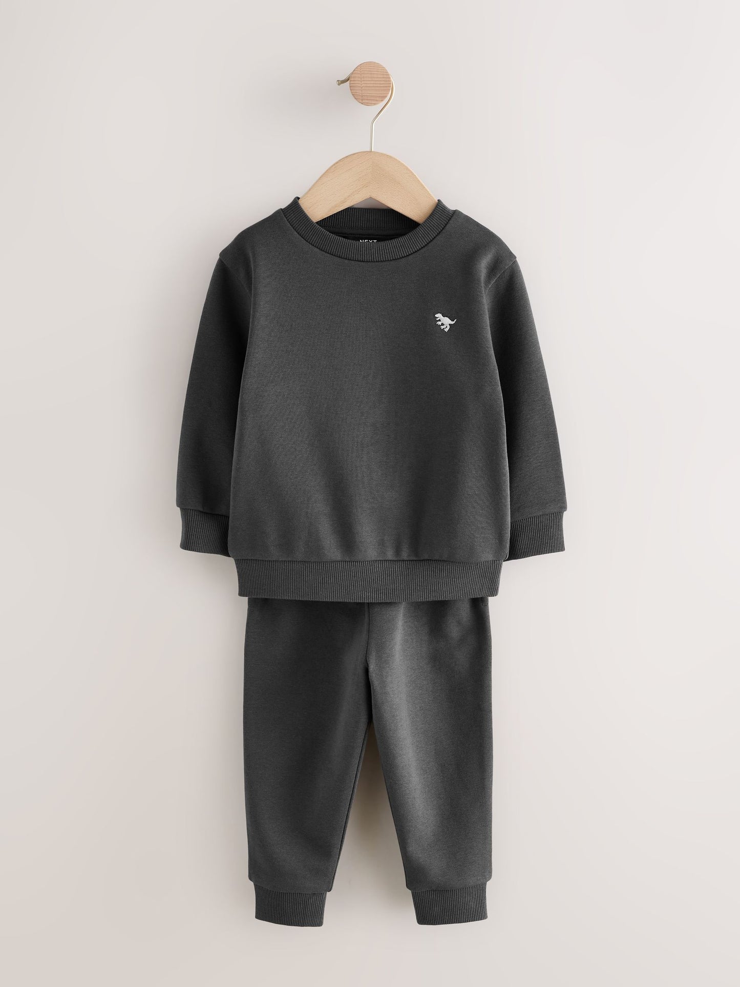 Charcoal Grey/Green Sweatshirt and Joggers Set 2 Pack (3mths-7yrs) image 8
