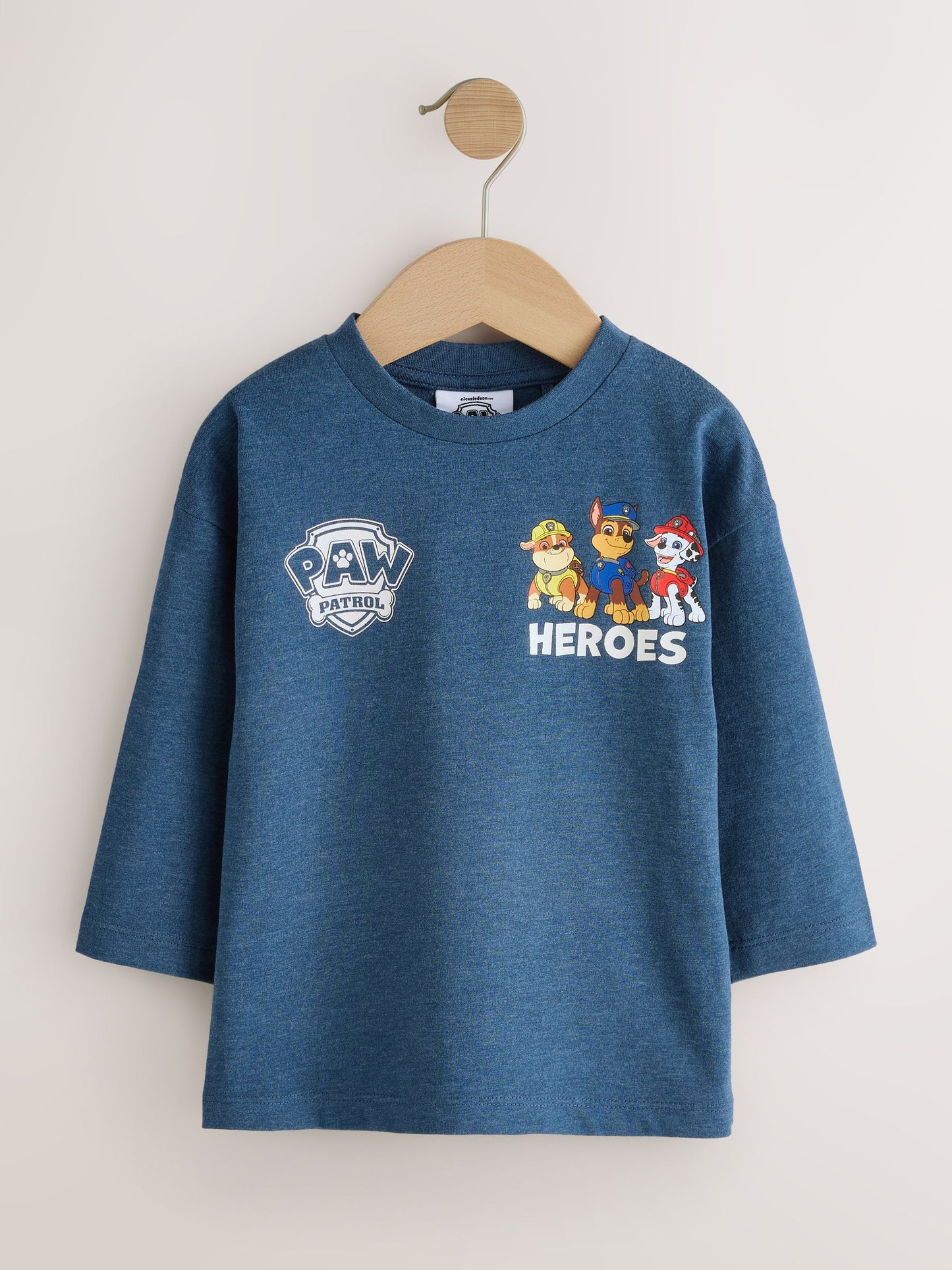 Dsiney Kidz - Navy Marl Paw Patrol Long Sleeve T-Shirt (9mths-8yrs) image 1