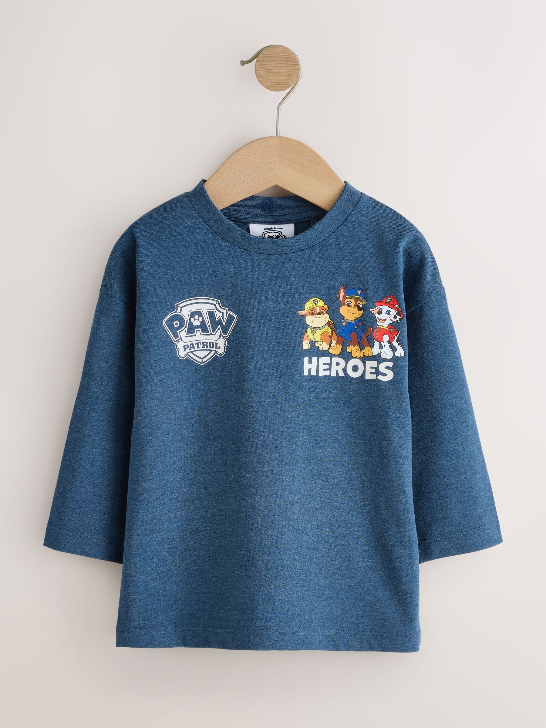Dsiney Kidz - Navy Marl Paw Patrol Long Sleeve T-Shirt (9mths-8yrs) image 1