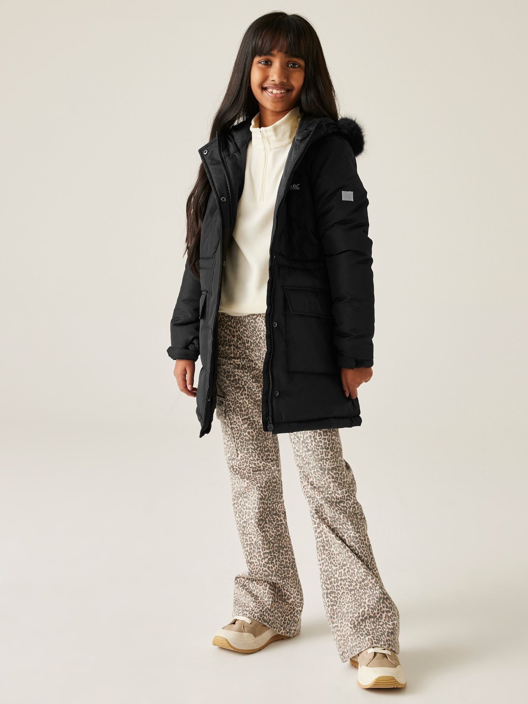 Dsiney Kidz - Regatta Black Fabrizia II Heavyweight Water Replellent Jacket image 4