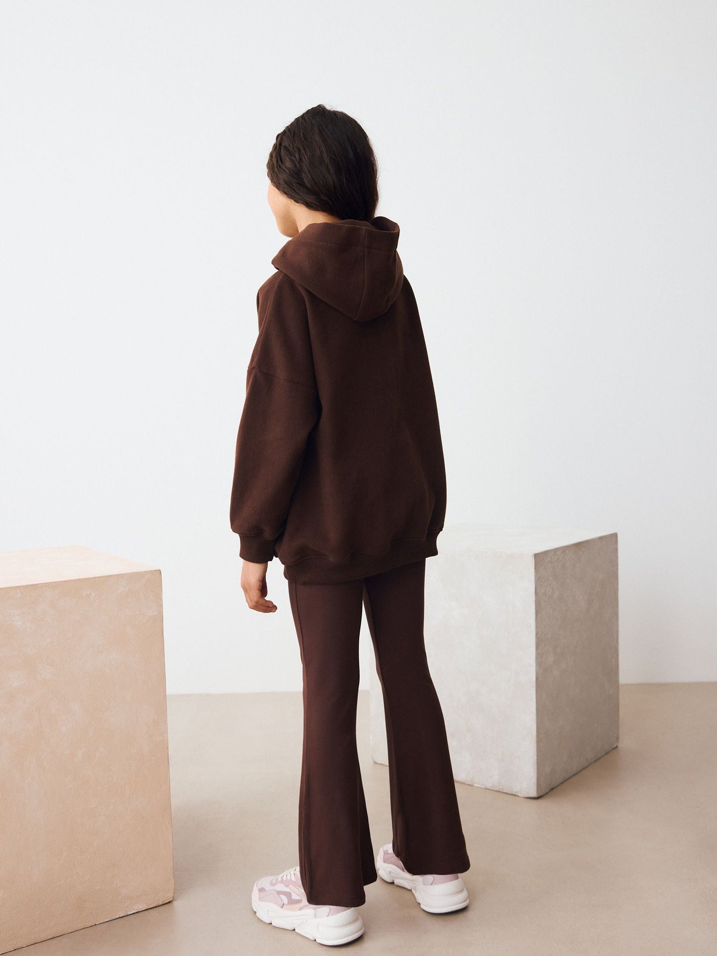 Chocolate Brown Slogan Hoodie (3-16yrs)