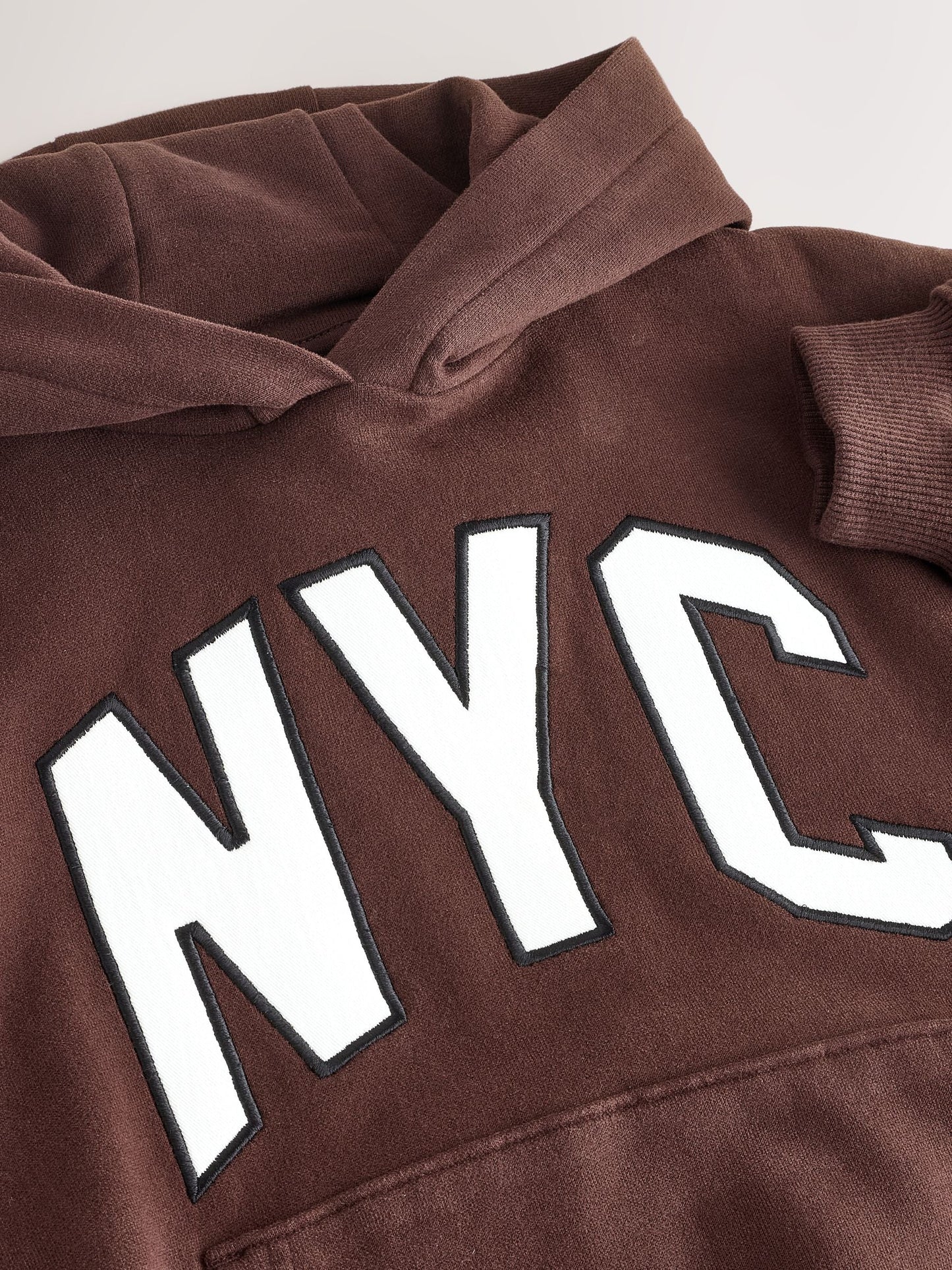 Chocolate Brown Slogan Hoodie (3-16yrs)