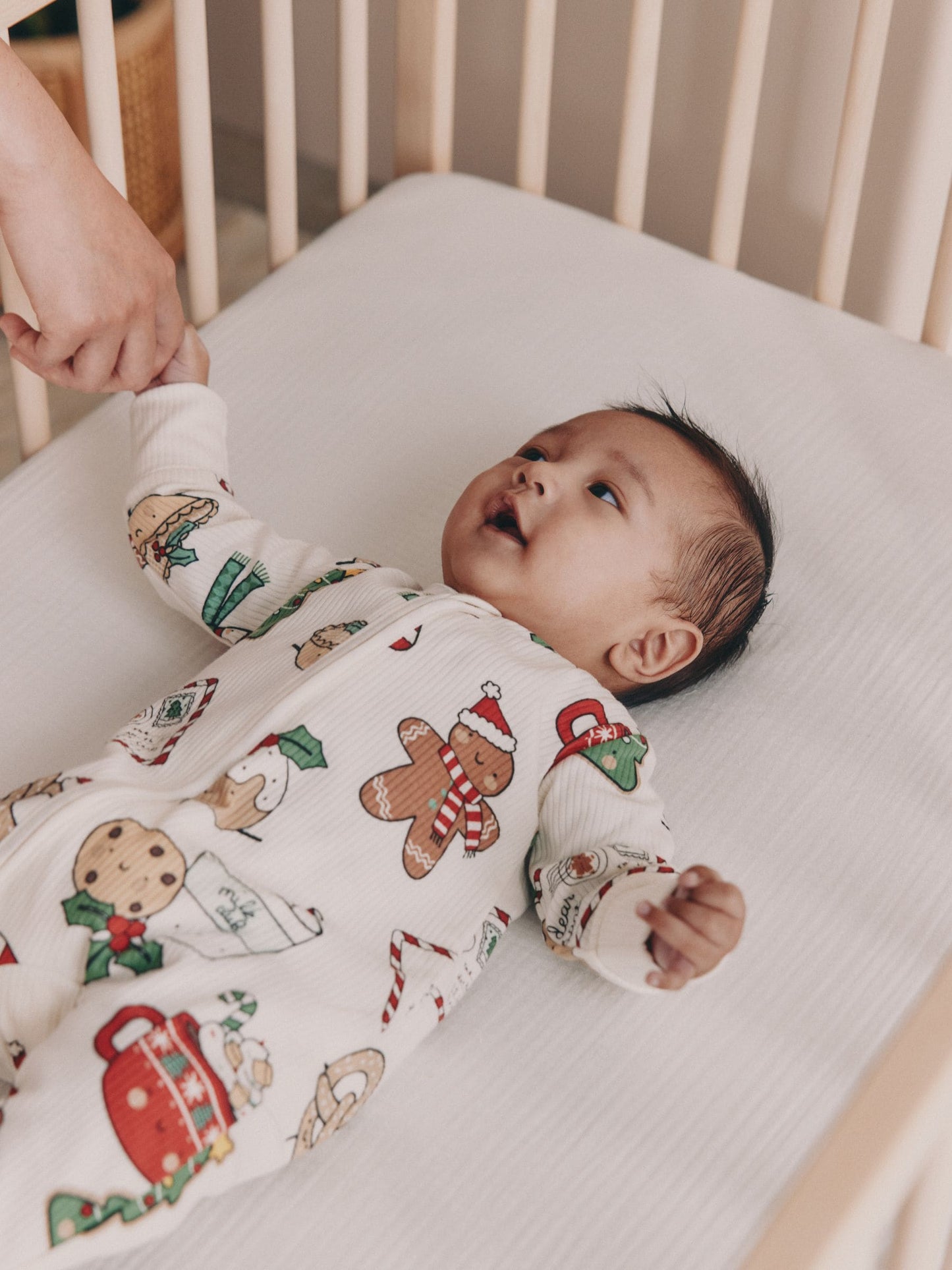 Multi Baby Christmas Character Sleepsuit (0mths-3yrs)