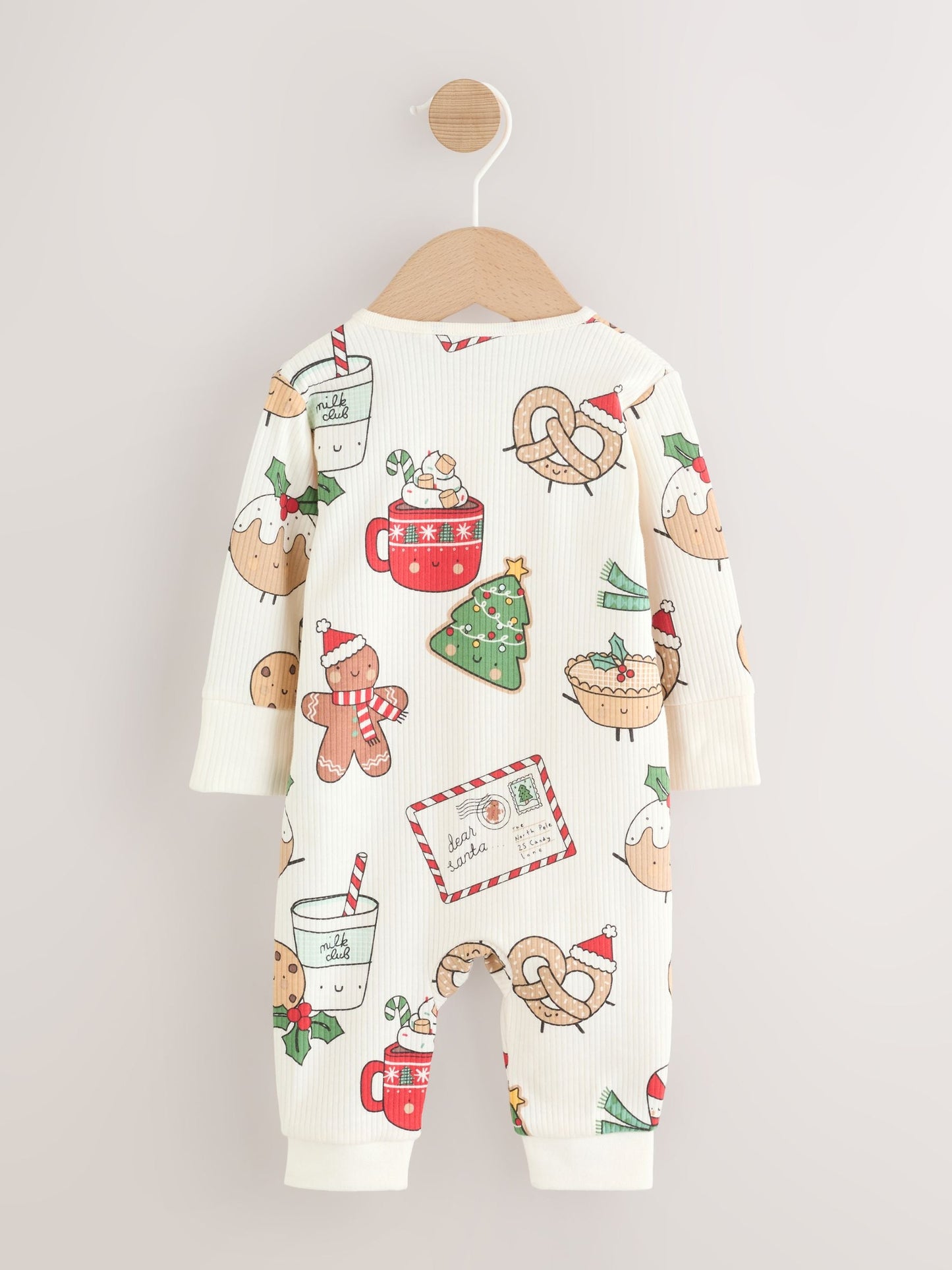 Multi Baby Christmas Character Sleepsuit (0mths-3yrs)