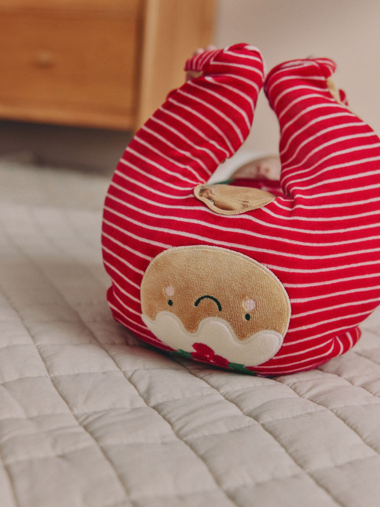 Brown Pudding Baby Christmas Dress Up Sleepsuit (0mths-2yrs)