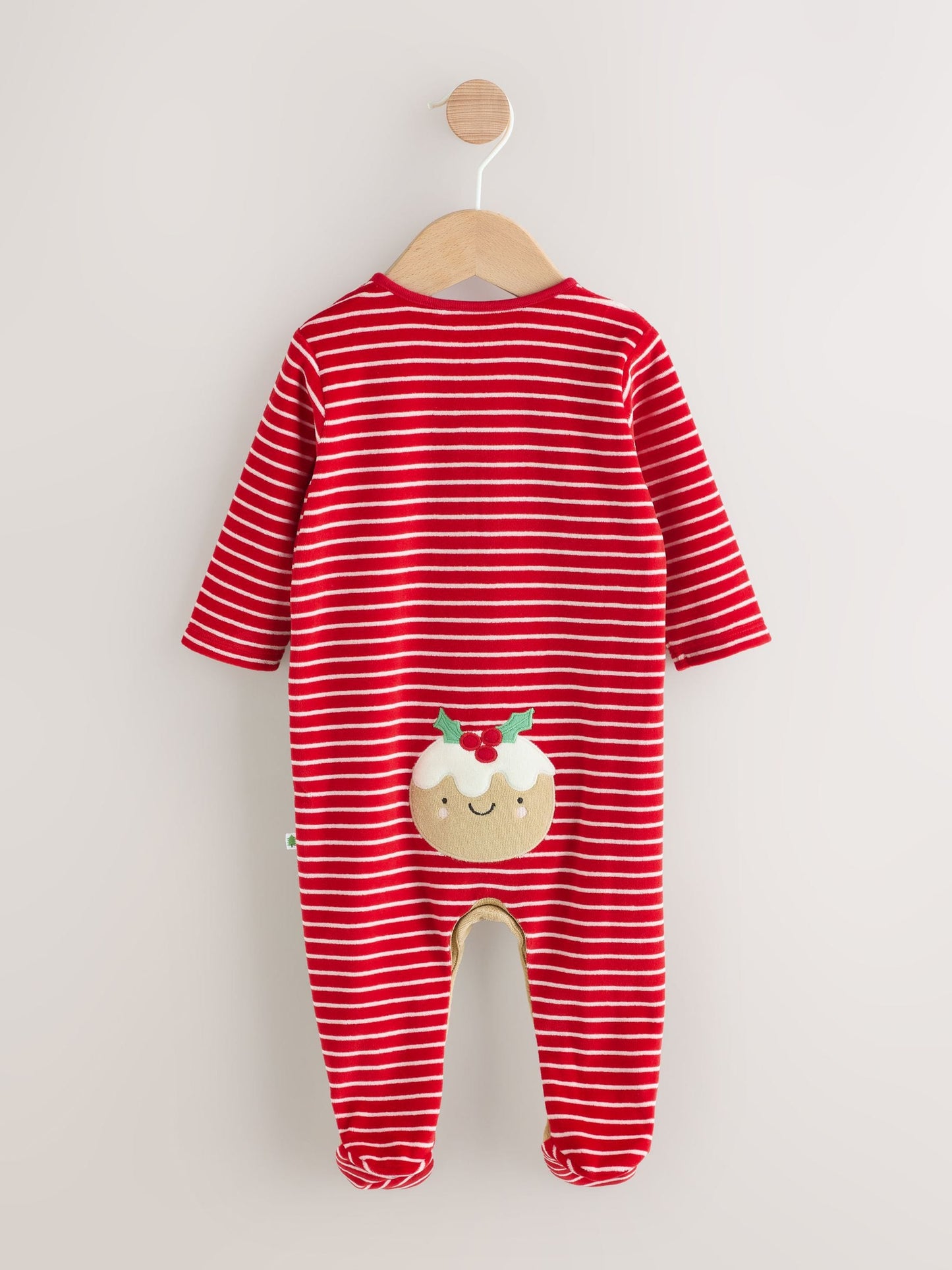Brown Pudding Baby Christmas Dress Up Sleepsuit (0mths-2yrs)