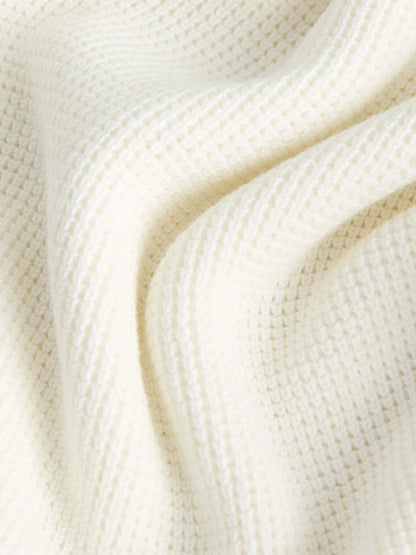 Dsiney Kidz - Ecru Cream Long Sleeve Textured Polo Shirt (3-16yrs) image 3