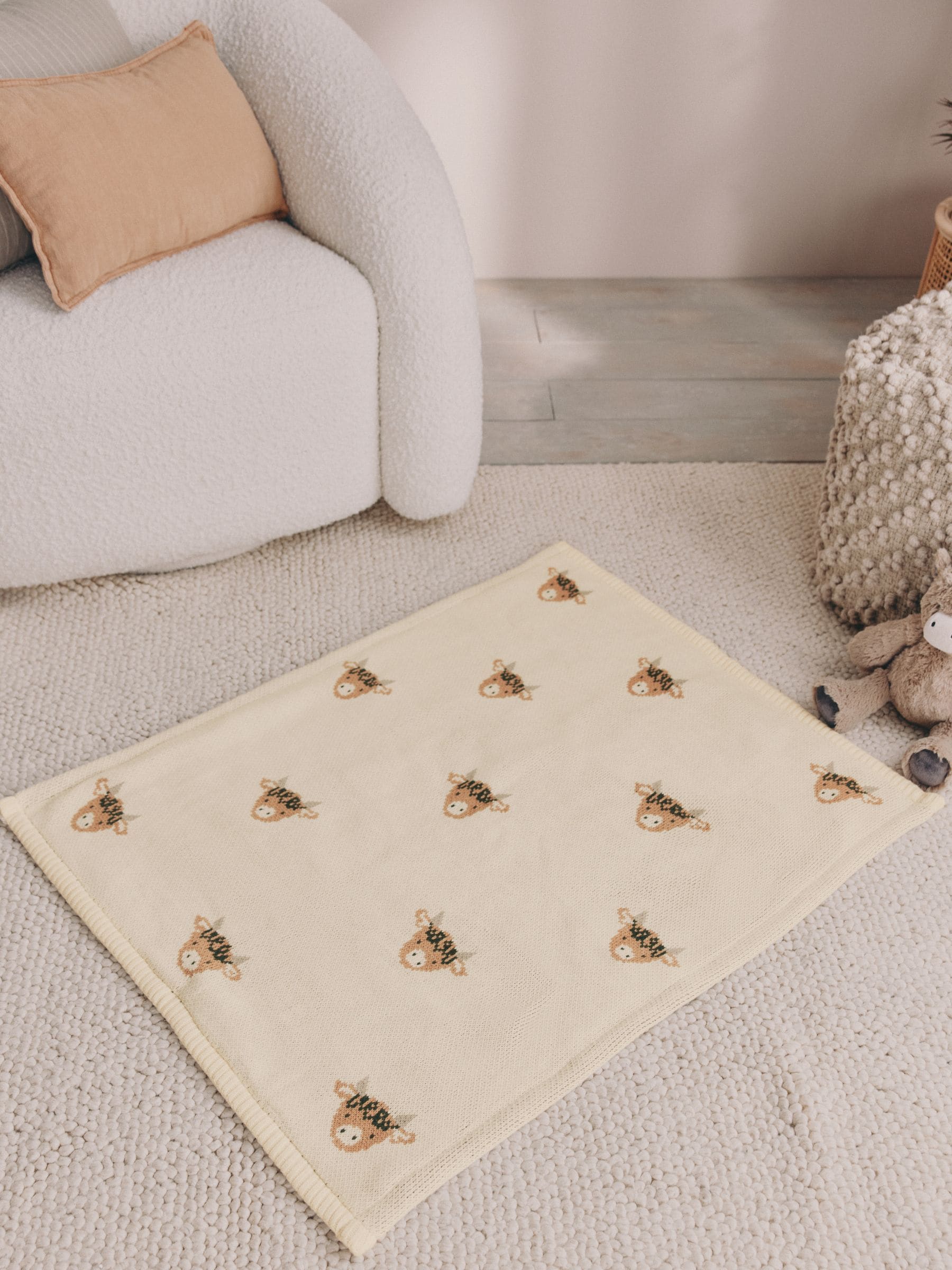 Hamish Knitted Baby Blanket image 1
