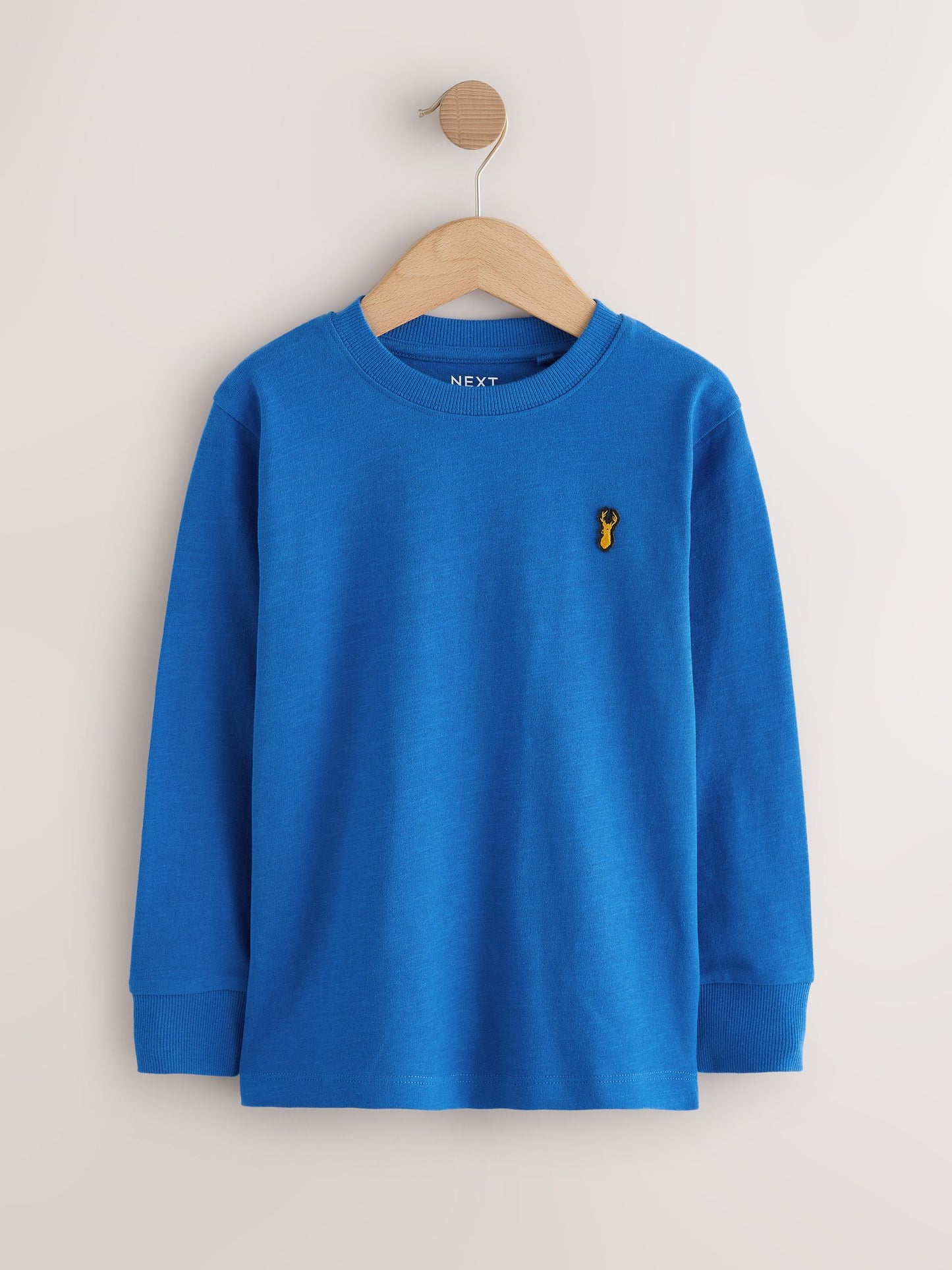 Dsiney Kidz - Black/White/Blue Stag Logo Long Sleeve Cosy T-Shirts 8 Pack (3-16yrs) image 5