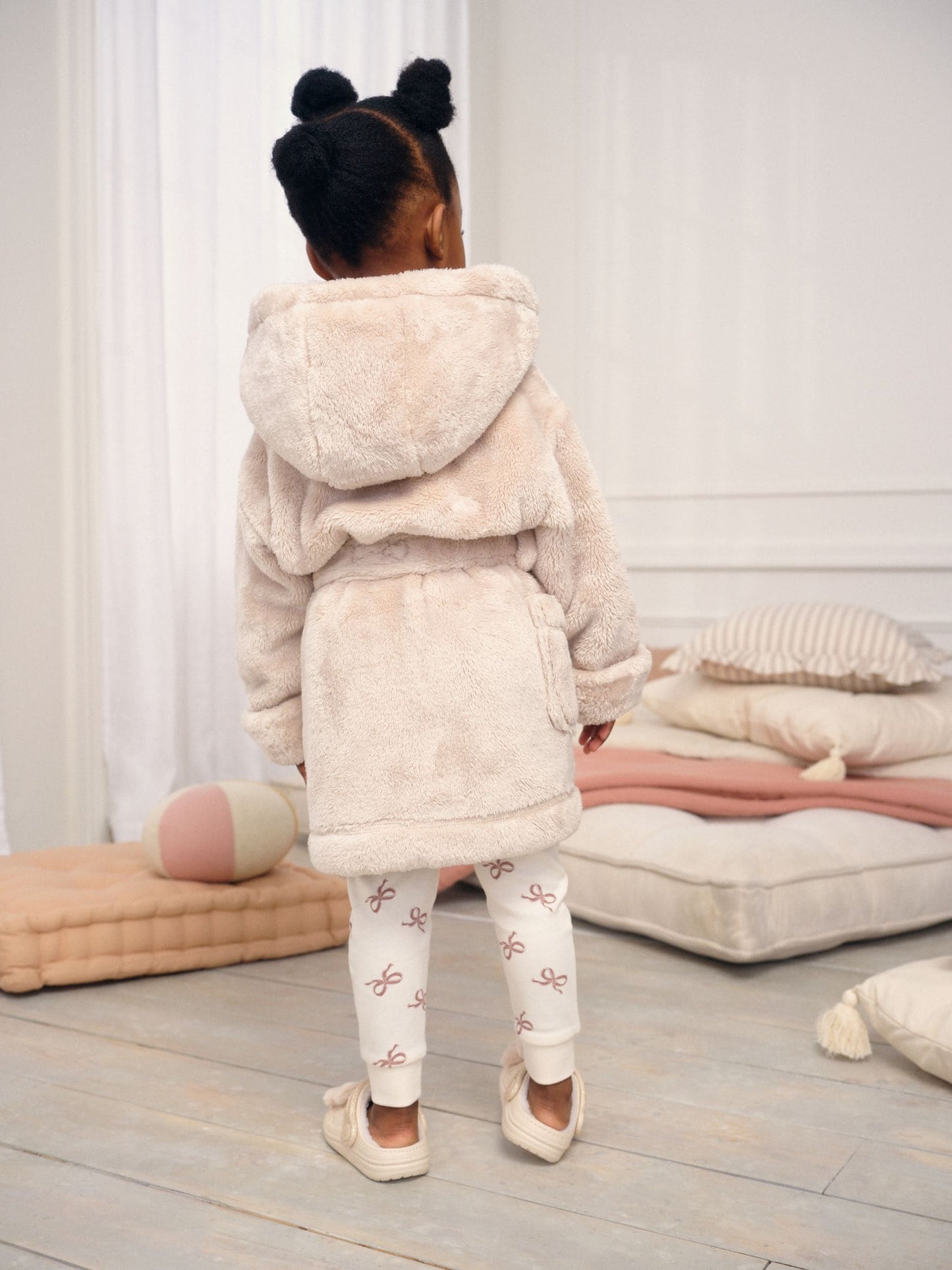 Cream Soft Touch Fleece Dressing Gown (9mths-16yrs)