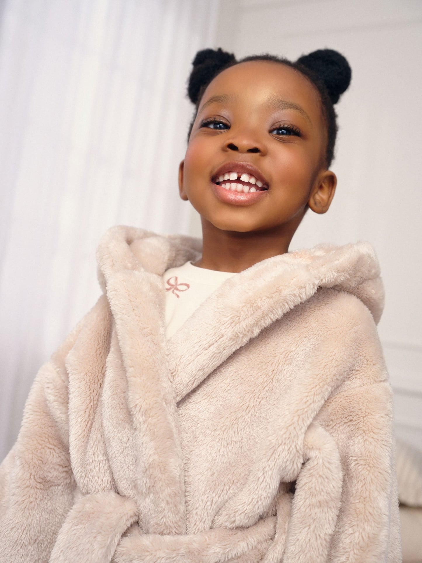 Cream Soft Touch Fleece Dressing Gown (9mths-16yrs)