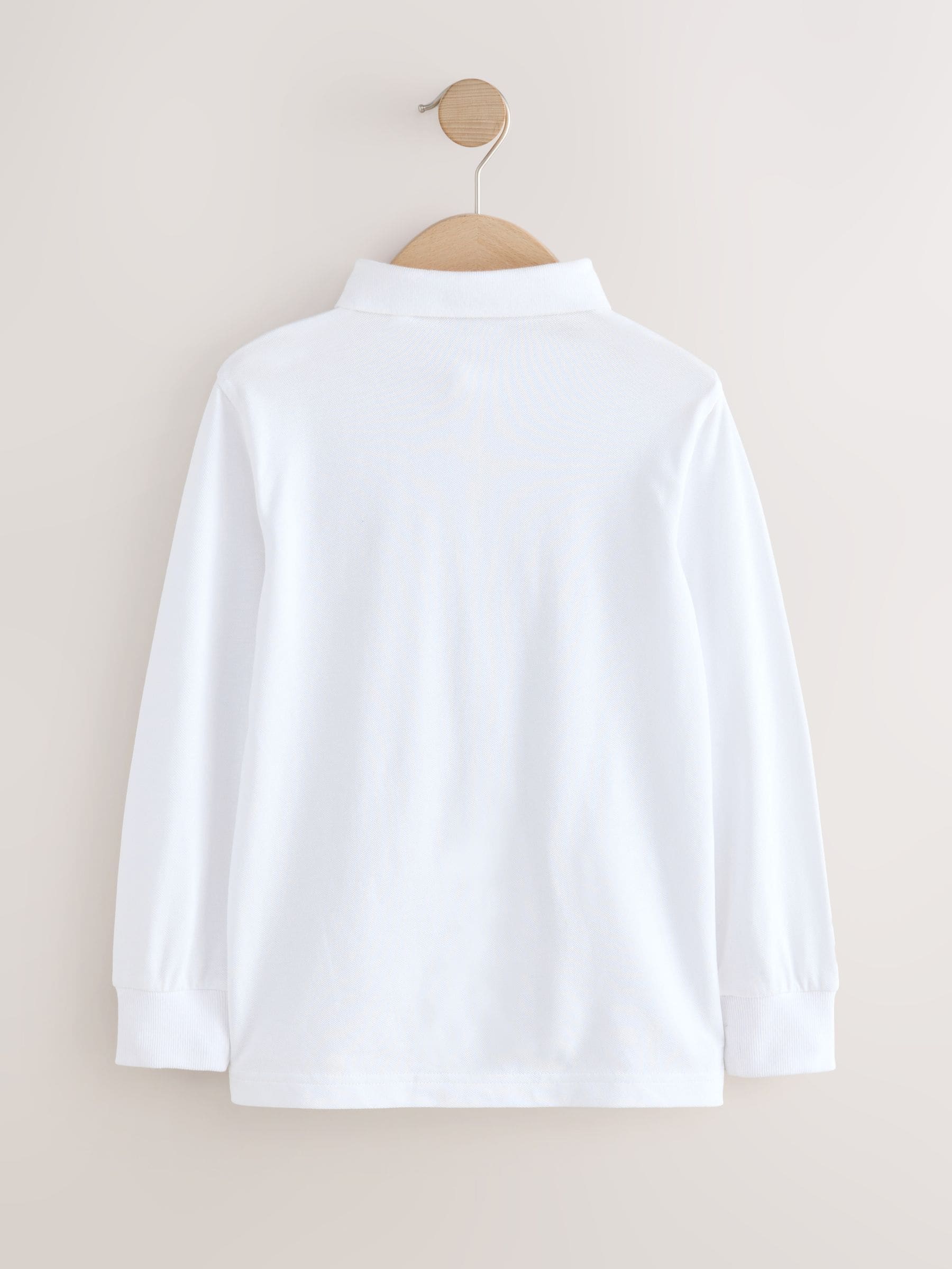 Dsiney Kidz - White Long Sleeve Polo Shirt (3-16yrs) image 2