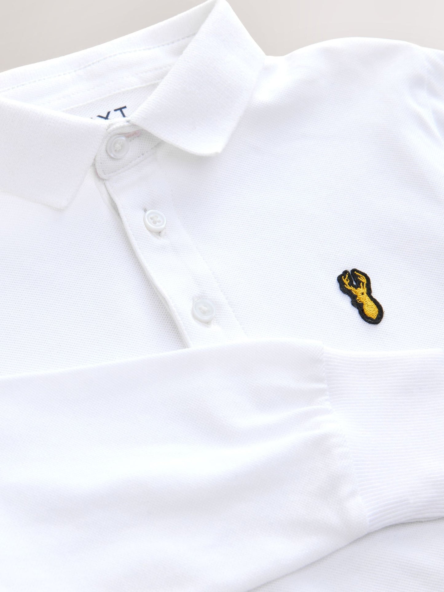 Dsiney Kidz - White Long Sleeve Polo Shirt (3-16yrs) image 4