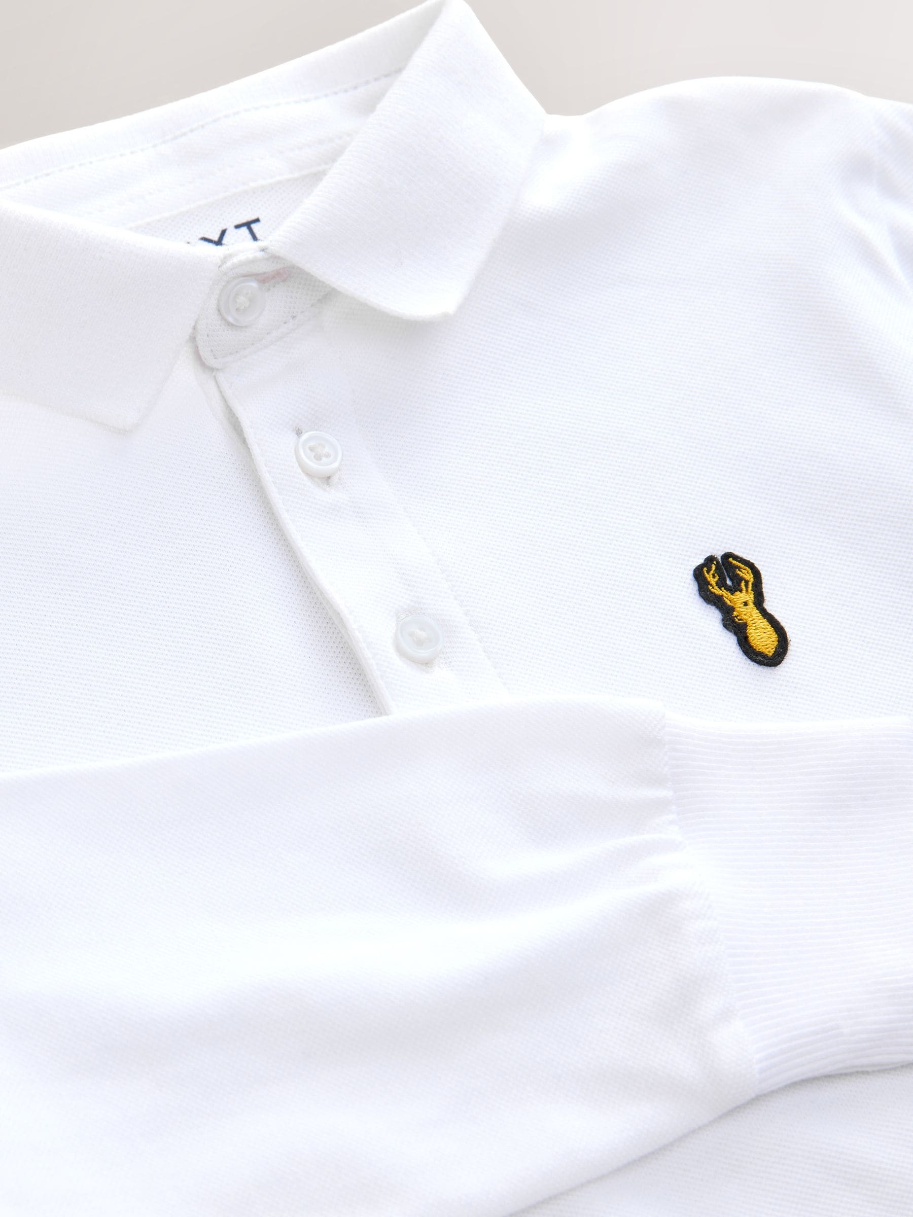 Dsiney Kidz - White Long Sleeve Polo Shirt (3-16yrs) image 4