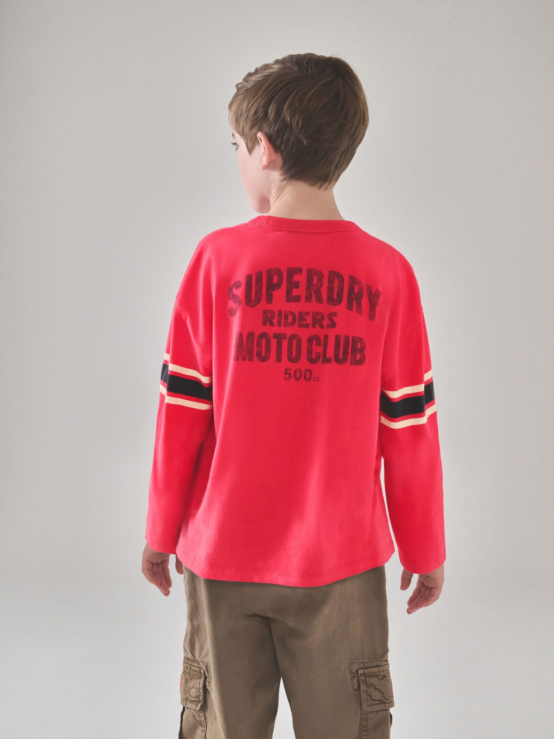 Dsiney Kidz - Superdry Red Long Sleeve T-Shirt image 2