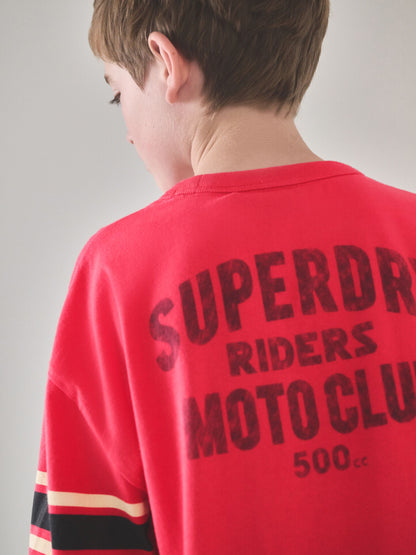 Dsiney Kidz - Superdry Red Long Sleeve T-Shirt image 3