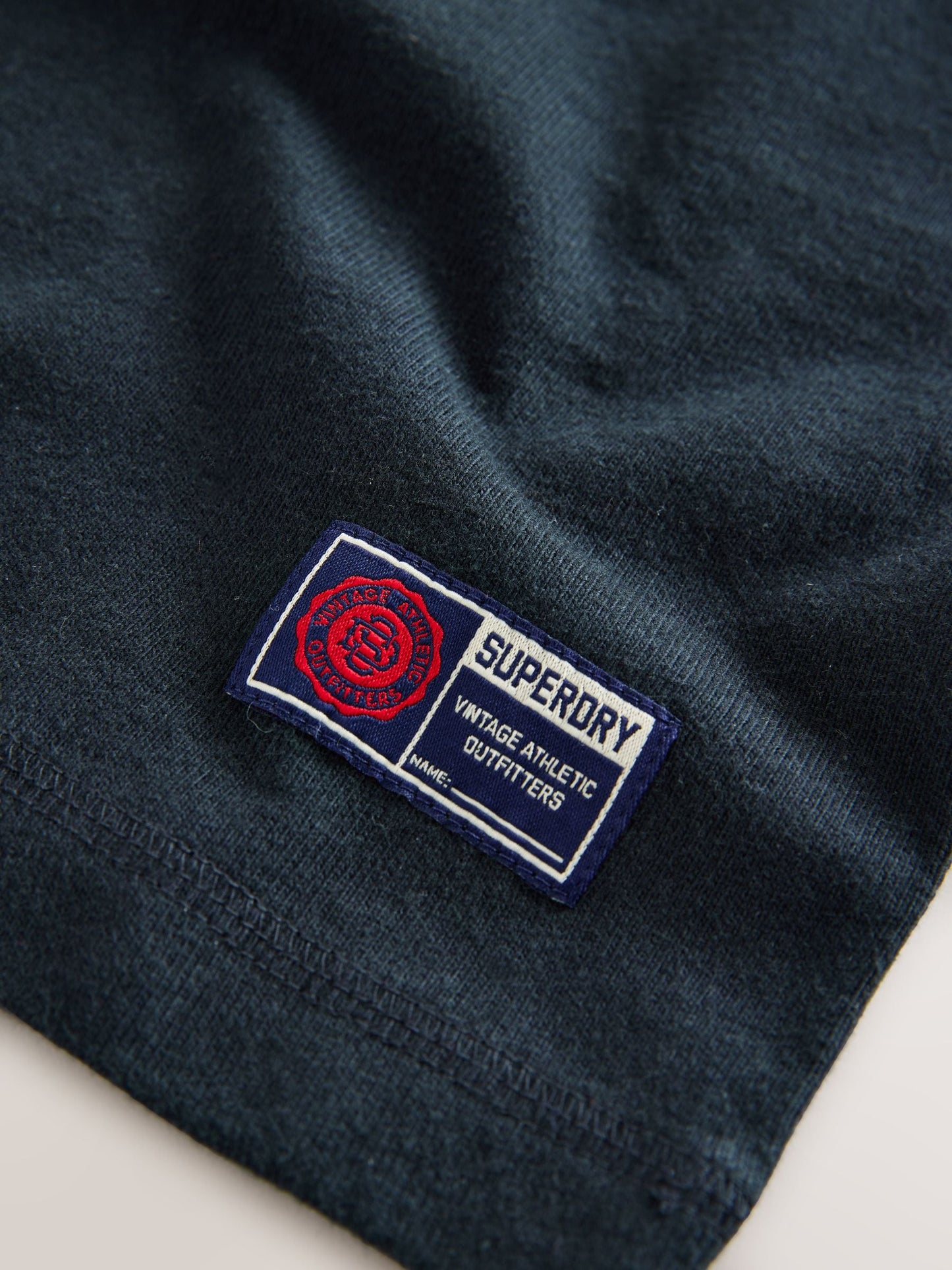 Superdry Navy Long Sleeve Henley T-Shirt image 8