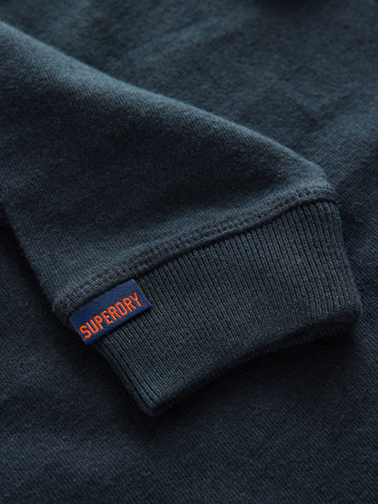 Superdry Navy Long Sleeve Henley T-Shirt image 9
