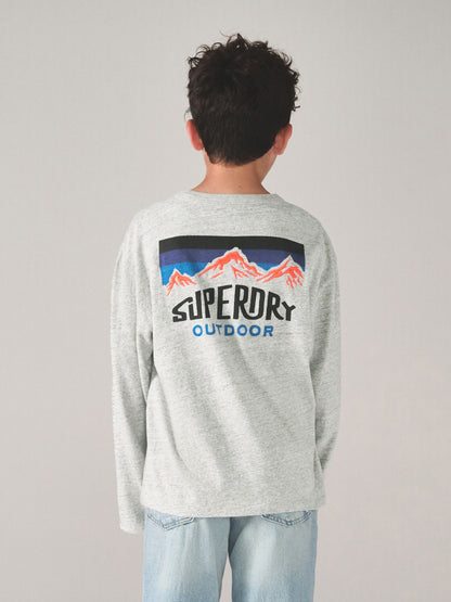 Dsiney Kidz - Superdry Grey Long Sleeve T-Shirt image 1