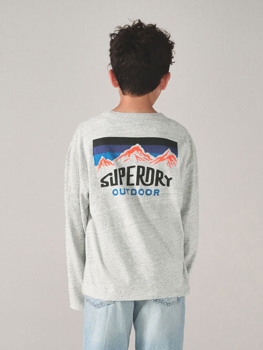 Dsiney Kidz - Superdry Grey Long Sleeve T-Shirt image 1