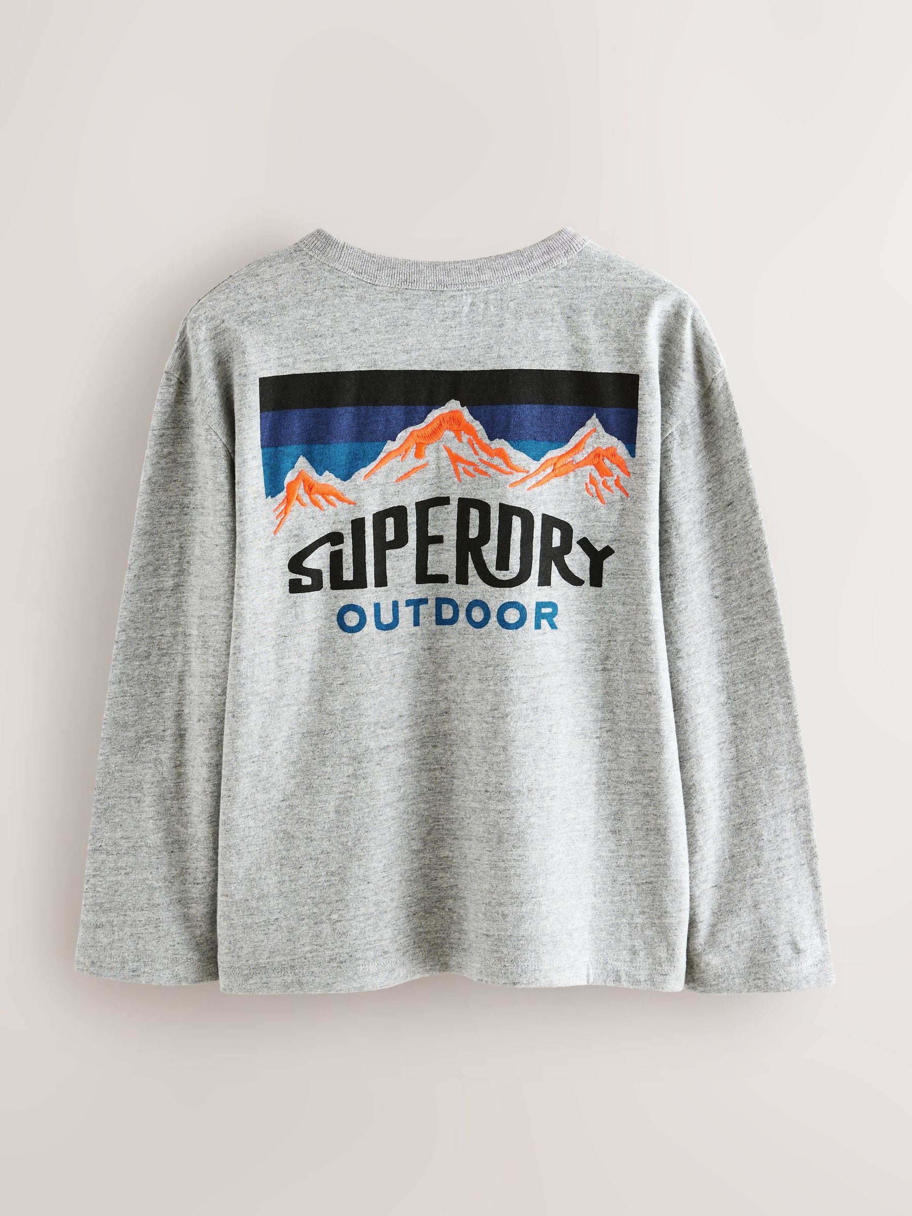 Dsiney Kidz - Superdry Grey Long Sleeve T-Shirt image 6