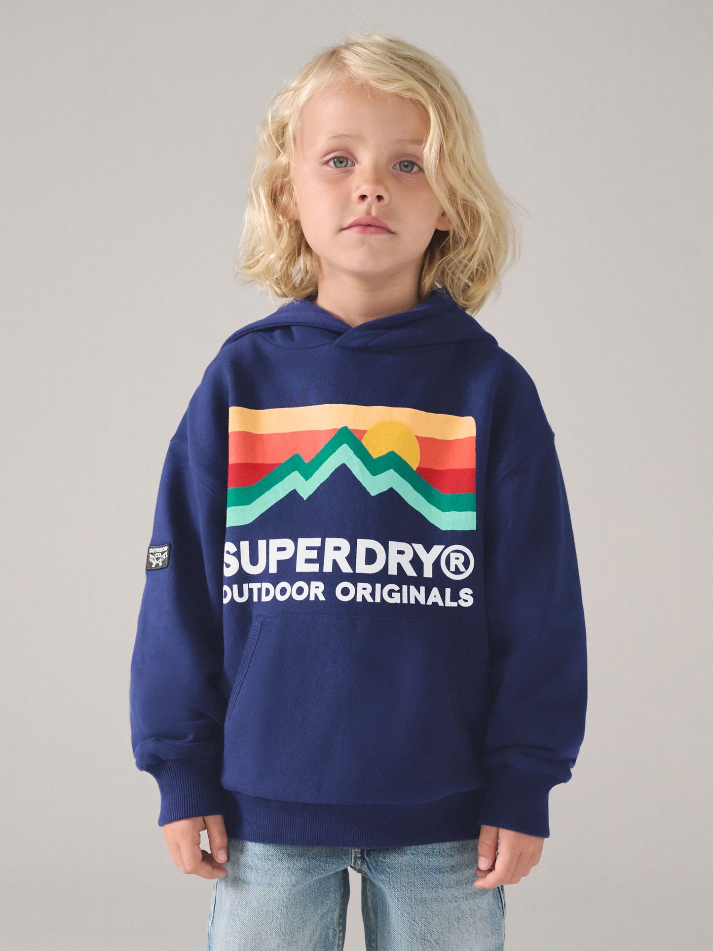 Dsiney Kidz - Superdry Navy Mix Hoodie image 1