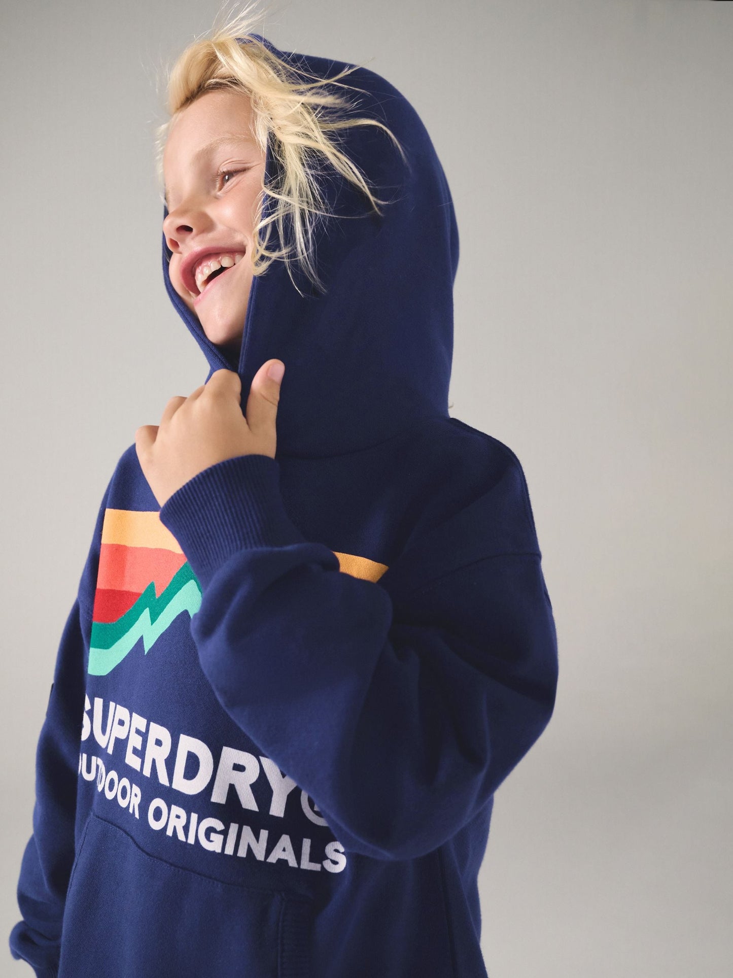 Dsiney Kidz - Superdry Navy Mix Hoodie image 4