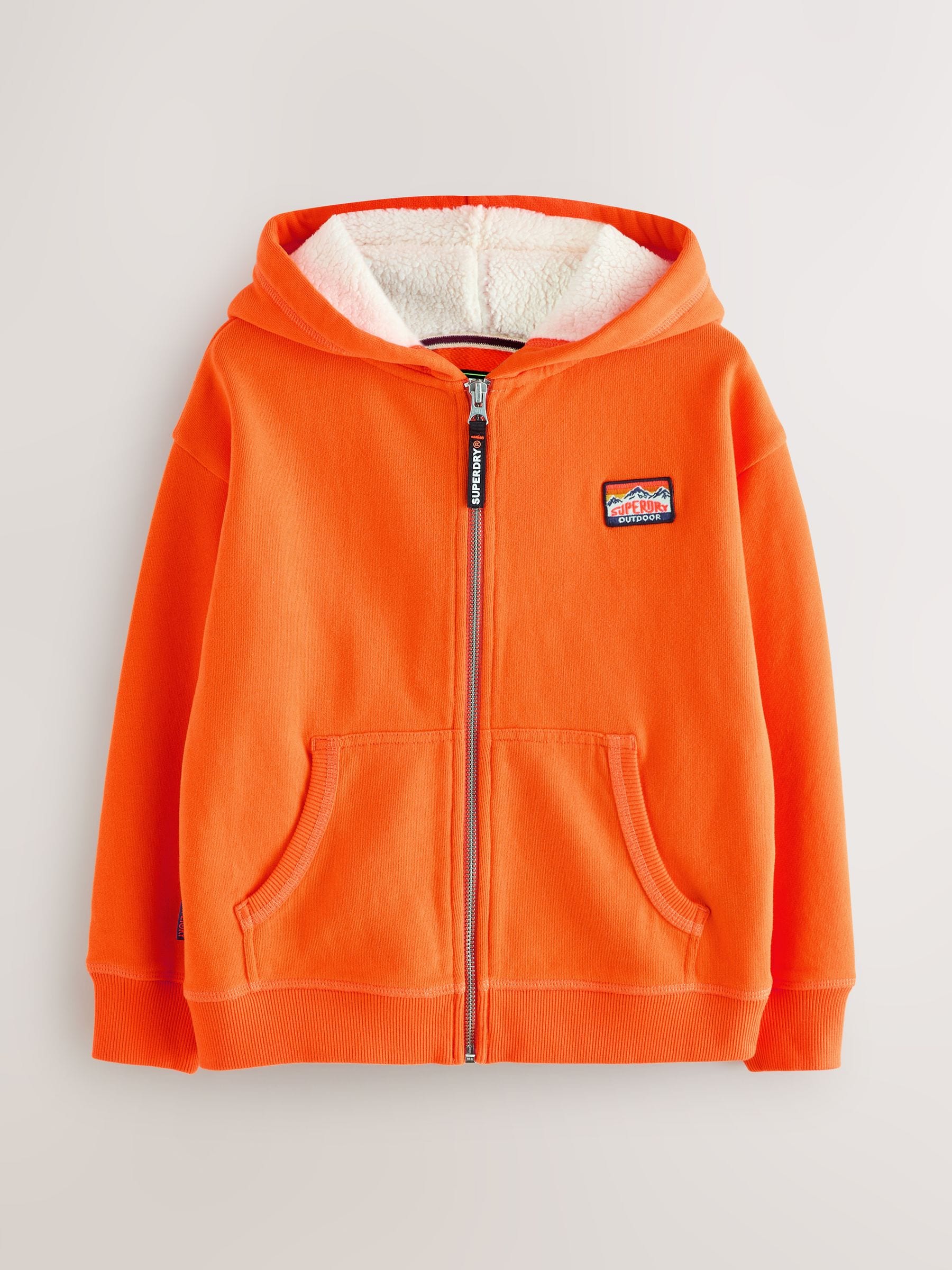 Dsiney Kidz - Superdry Orange Zip Through Hoodie image 6