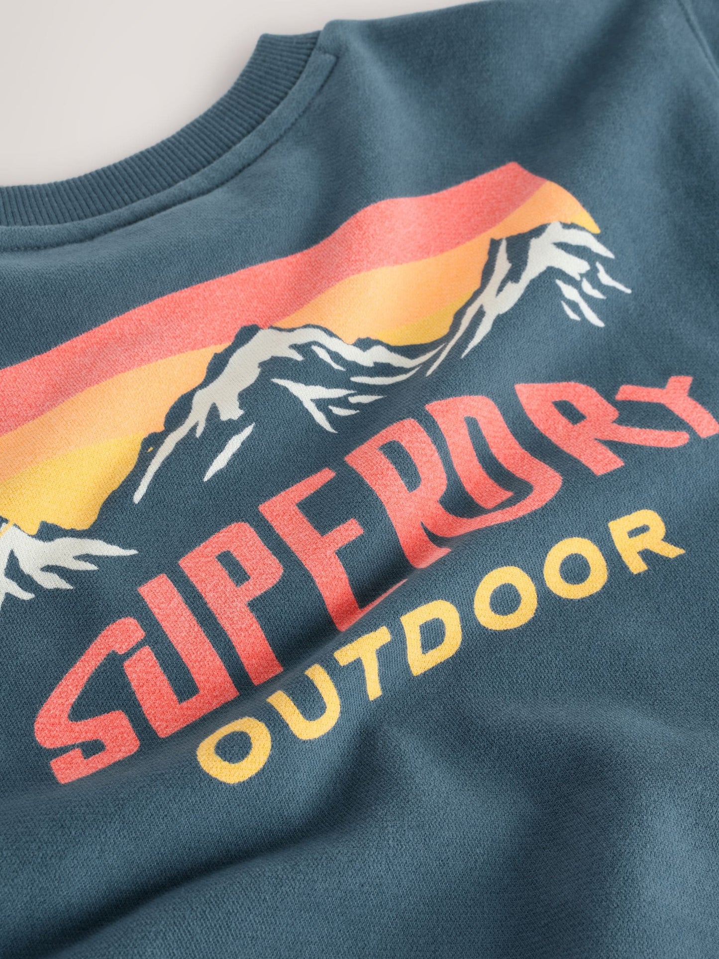 Superdry Blue Red Sweat Top & Joggers Set image 10