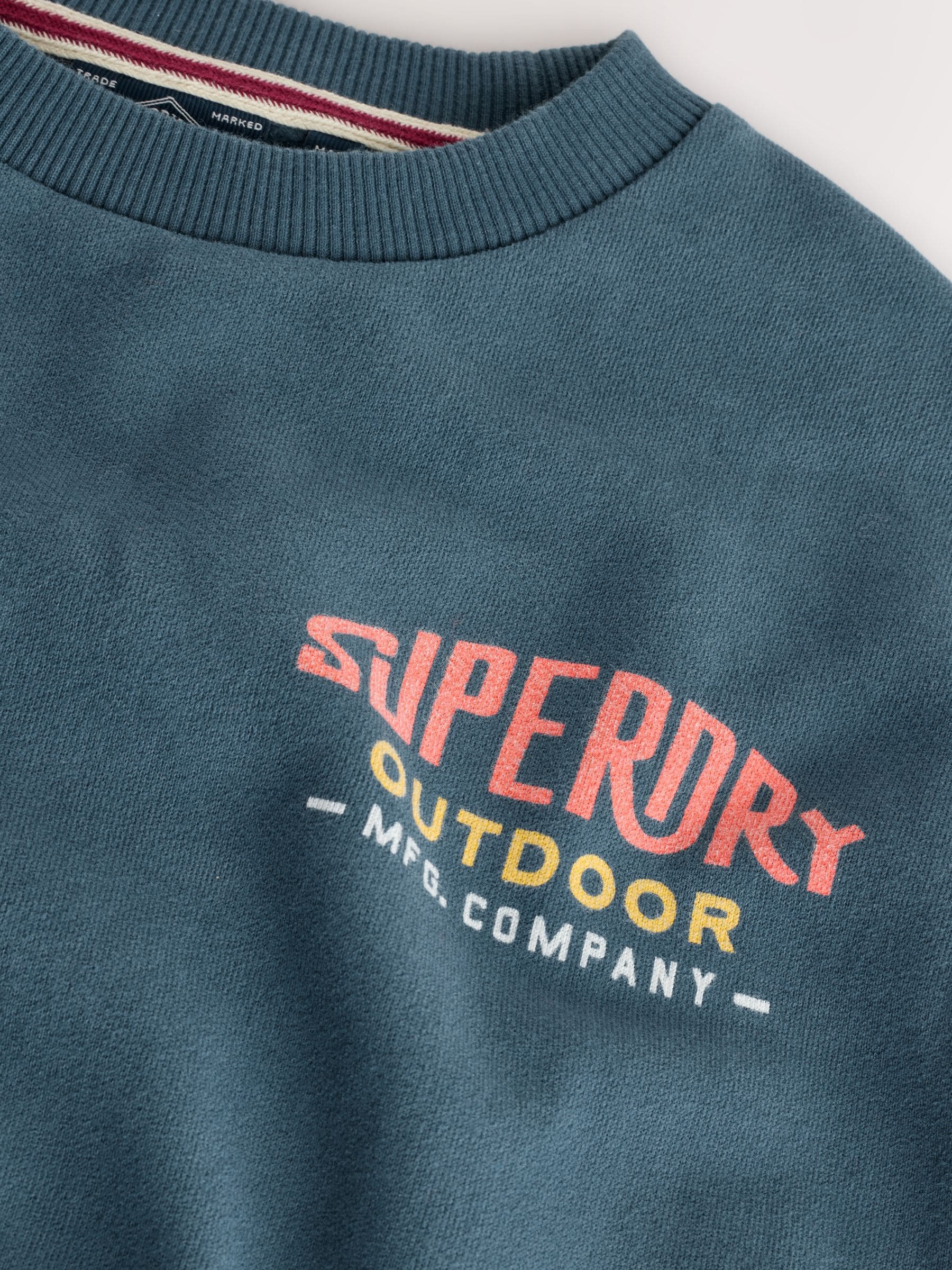 Superdry Blue Red Sweat Top & Joggers Set image 8