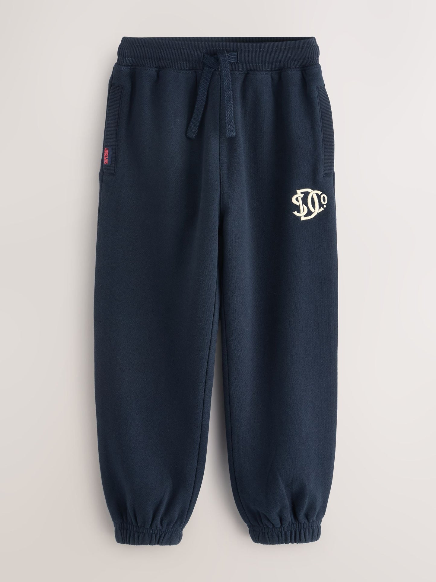 Superdry Navy White Sweat Top & Joggers Set image 7