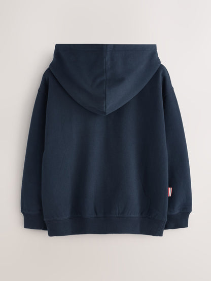 Superdry Navy White Sweat Top & Joggers Set image 8