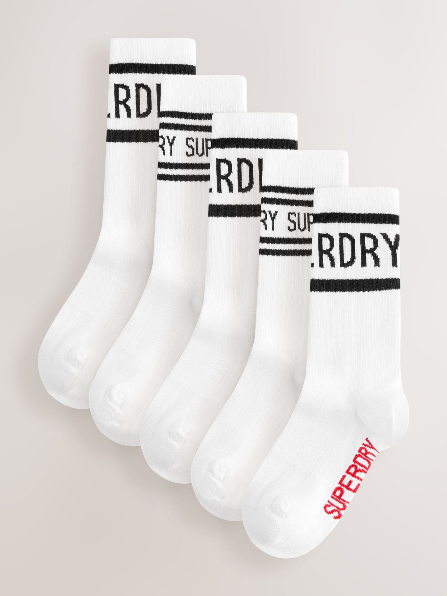 Superdry White Socks 5 Pack image 1