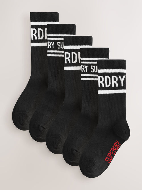 Superdry Black Socks 5 Pack image 1
