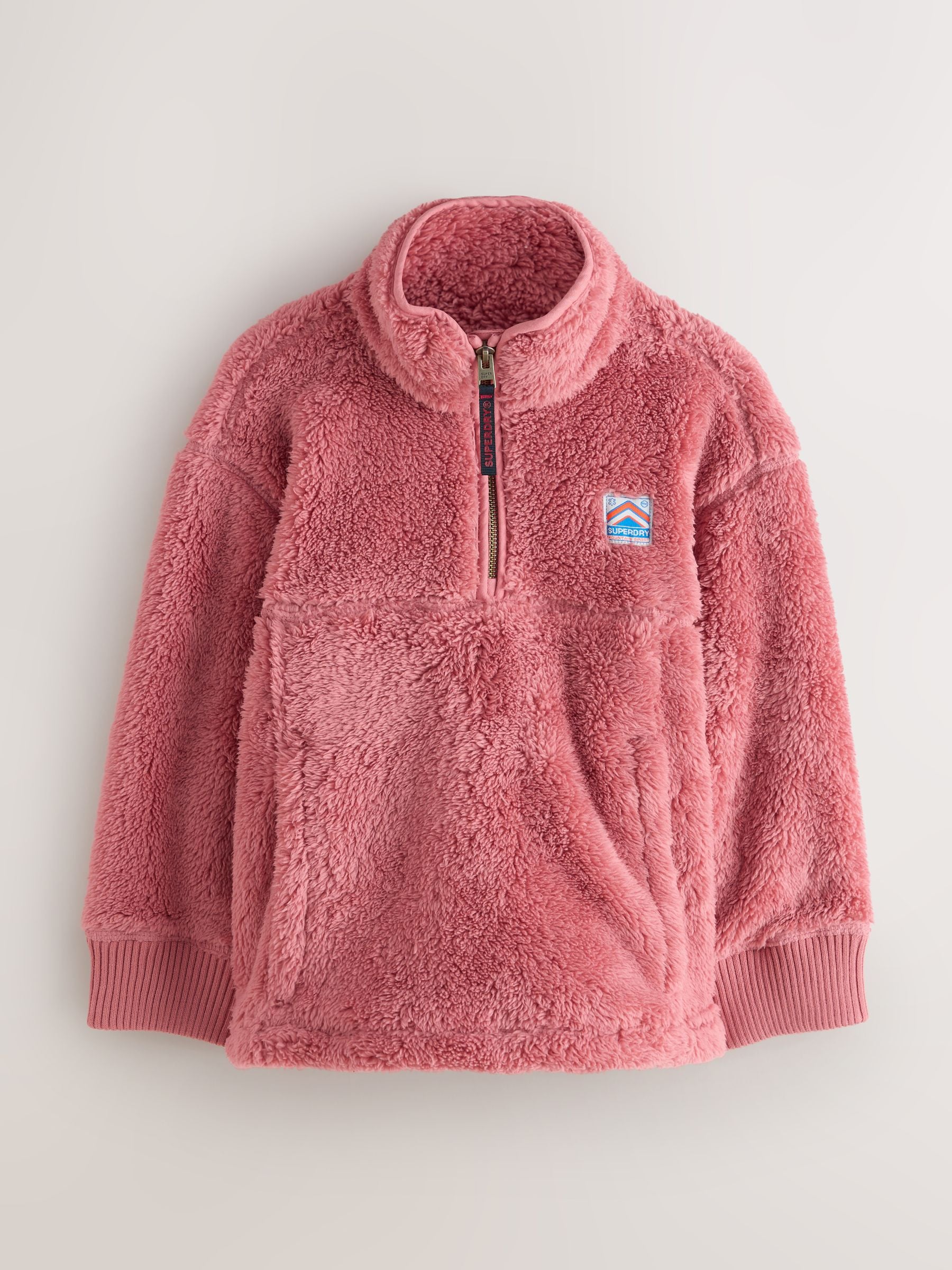 Dsiney Kidz - Superdry Pink Quarter Zip Fleece image 1